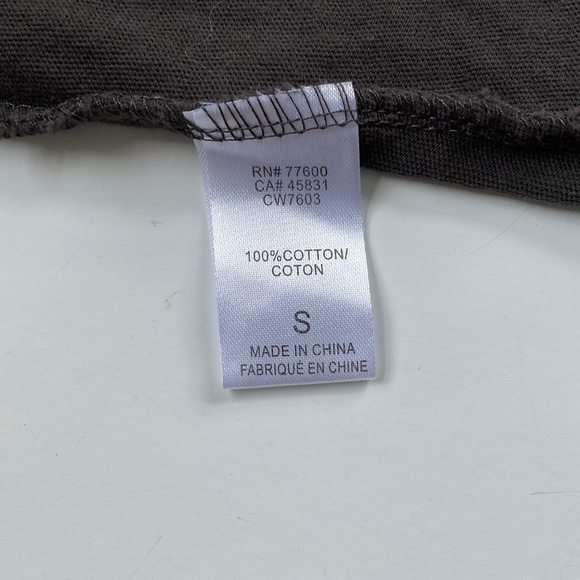 Chaser Love Skull Tank Top Sz S Brown E-Girl Grunge Rocker Punk Concert Hearts - Picture 4 of 7